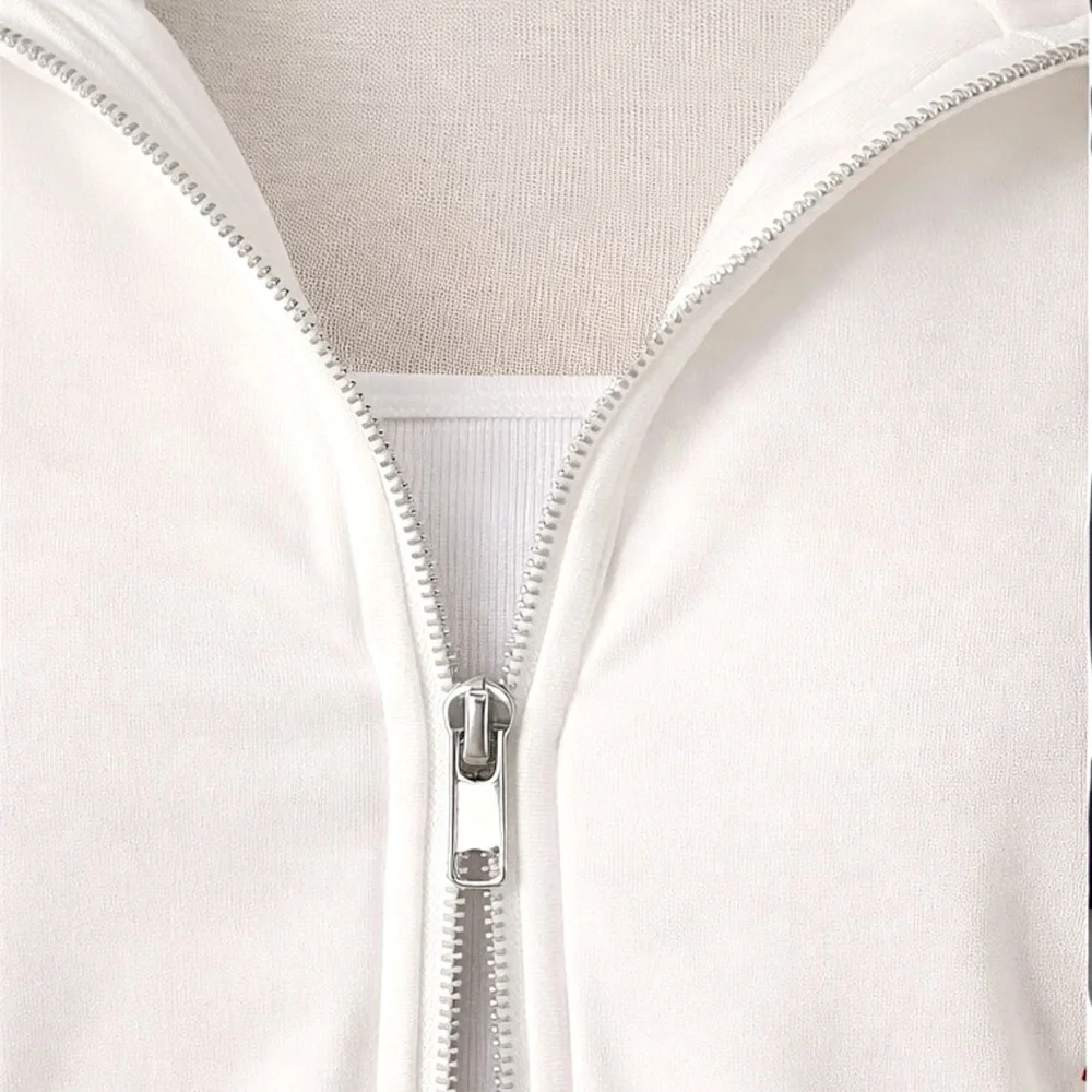 New Y2K White & Red 2-Piece Tracksuit Pants Set